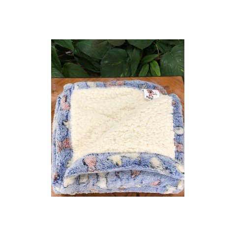 Cobertor Estampado 3 D Sherpa Infantil Cobertores Parahyba Blue Dog