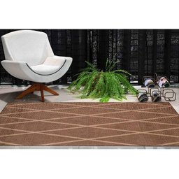 Tapete Sala Quarto Econature Geo 2,00 x 2,50 Marrom-70 - 1