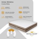 Ver mais imagens de Cama Box Baú Queen Bipartido Suede + Colchão Molas Ensacadas Royal Sleep Bioclassic 158cm Suporta