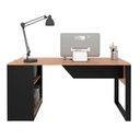 Ver mais imagens de Mesa Computador Me4182 160cm Amêndoa/preto - Tecno Mobili
