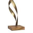 Ver imagem 3 de Escultura Decorativa Abstrata em Metal Bronze 54cm 21565 Mart