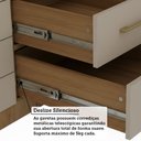 Ver imagem 7 de Quarto Modulado Queen com Guarda-roupas Maleiro e Cabeceira Paris Master Luciane Móveis