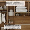Ver imagem 7 de Quarto Modulado Queen com Guarda-roupas Maleiro e Cabeceira Paris Master Luciane Móveis