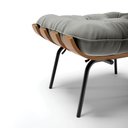 Ver imagem 5 de Puff Costela Suede Grafite Base Metal