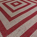 Ver imagem 3 de Tapete Sala Quarto Econature Labirinto 2,00 x 2,50 Vermelho-67