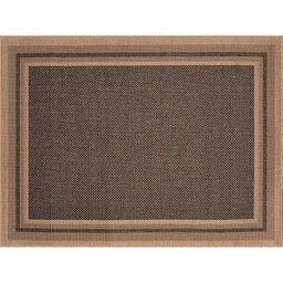 Tapete Sala Quar Econature Moldura 2,00x2,50 Bege Chumbo-77 - 2