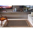 Ver imagem 1 de Tapete Sala Quar Econature Moldura 2,00x2,50 Bege Chumbo-77