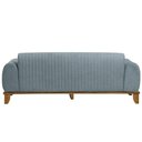 Ver imagem 4 de Sofá Molino 3 Lugares 210cm Pés Madeira Castanho Bouclé Azul Claro - Nexta Casa