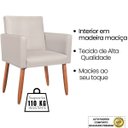 Ver imagem 4 de Poltrona Elegante para Consultório Moderno Tecido Corano Clínica Estofada