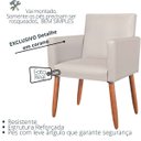 Ver imagem 3 de Poltrona Elegante para Consultório Moderno Tecido Corano Clínica Estofada