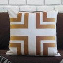 Ver imagem 6 de Kit com 4 Capas para Almofadas Decorativas Folhas Douradas