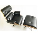 Ver imagem 3 de Poltrona Charles Eames com Puff cor Preto - Poltronas do Sul