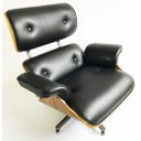 Ver imagem 6 de Poltrona Charles Eames com Puff cor Preto - Poltronas do Sul