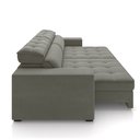 Ver imagem 6 de Sofá Decorativo Hugo 4 Lugares 300cm Reclinável e Retrátil Veludo Cinza G45 - Gran Belo