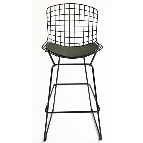 Banqueta para bancada alta BERTÓIA preta Altura 80cm - Direto de Fábrica