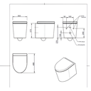 Ver imagem 3 de Louça Sanitária Suspensa - Asti Gray