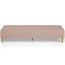 Ver imagem 3 de Puff Decorativo Sala de Estar Bali W01 Pés Palito 210x60cm Linho Rosê - Lyam Decor