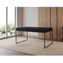 Ver imagem 1 de Mesa Industrial Filadélfia 137x90 Ferro Preto Tampo Preto