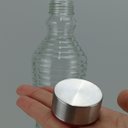 Ver imagem 6 de Garrafa de Vidro 950ml Transparente 31x9x9cm Água Suco Geladeira Bebidas Tampa