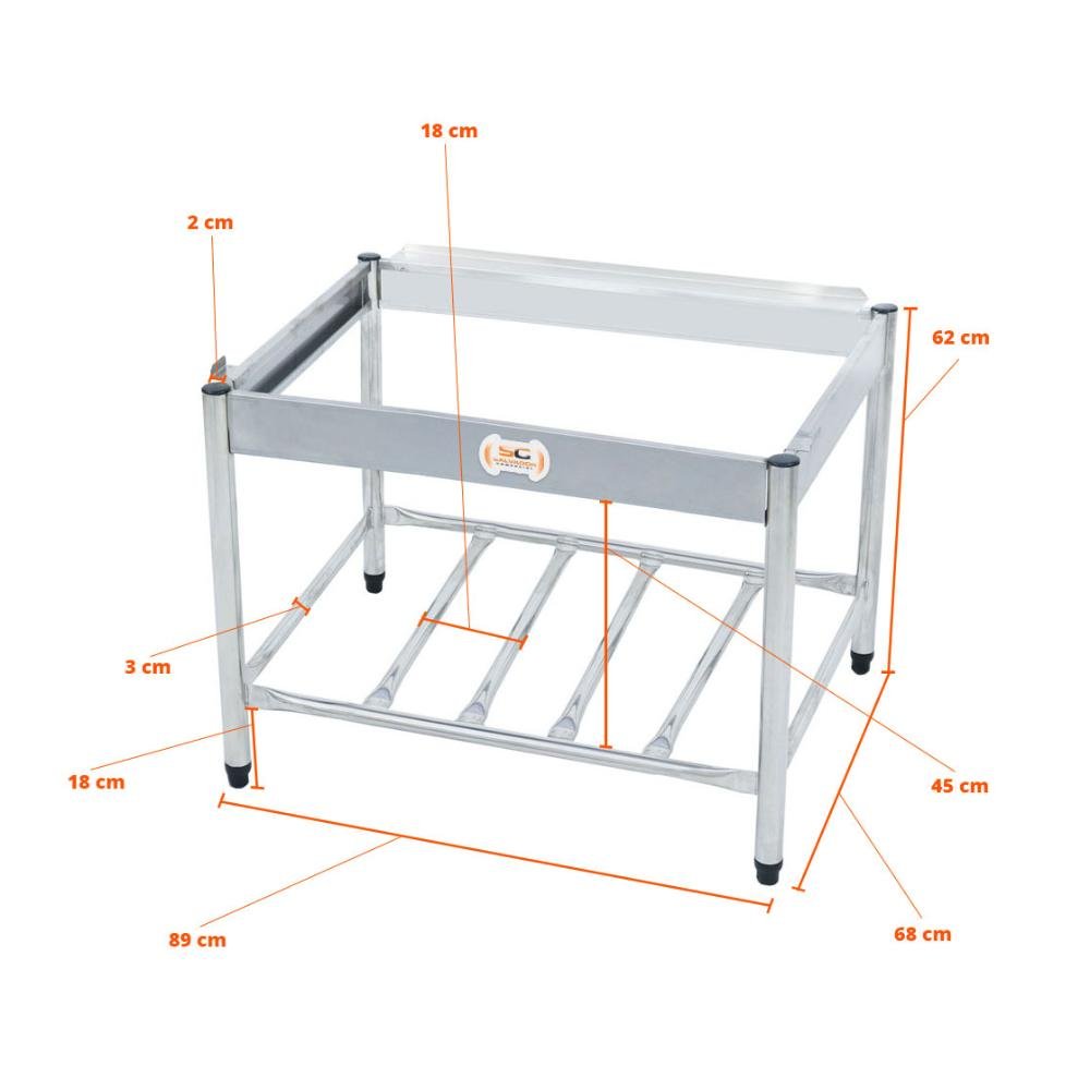 Chapa Char Broiler Americana Profissional Grill Churrasqueira 90cm Gás Inox com Pé CGGP90 - Venâ - 4