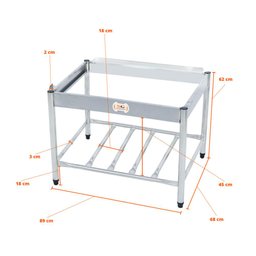 Chapa Char Broiler Americana Profissional Grill Churrasqueira 90cm Gás Inox com Pé CGGP90 - Venâ - 4