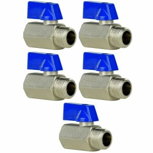 Registro Válvula Esfera Mini 1/8 Macho X 1/8 Fêmea - 5 unidades