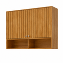 Ver imagem 2 de Armário Aéreo p/ Cozinha Divina c/ 2 Portas Ripadas 120 cm Cinamomo - MGM