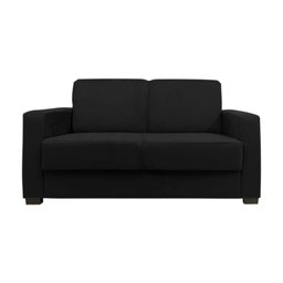 Sofá Namoradeira Pequeno 2 Lugares Imperial Suede:preto - 1