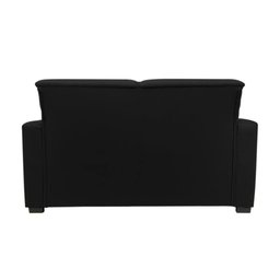 Sofá Namoradeira Pequeno 2 Lugares Imperial Suede:preto - 3