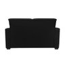 Sofá Namoradeira Pequeno 2 Lugares Imperial Suede:preto - 3