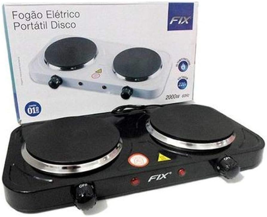 Super Fogão Cooktop Disco Elétrica Fix Fast Cook 110v 2bocas - 9