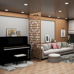 Painel Vazado Divisória Mdf Shangai Crú - 0,60x2,60m - 1