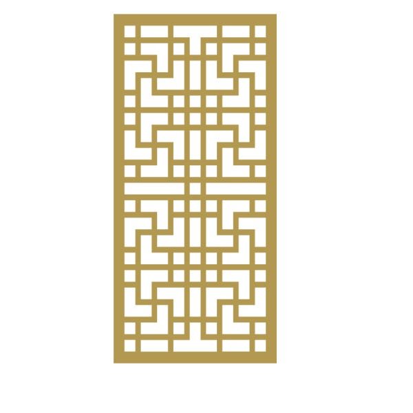 Painel Vazado Divisória Mdf Shangai Crú - 1,20x2,70m - 3
