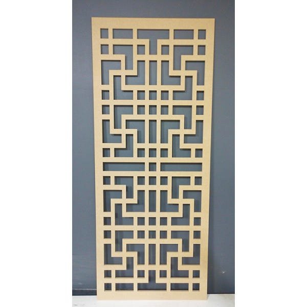 Painel Vazado Divisória Mdf Shangai Crú - 1,20x2,70m - 4