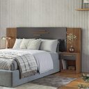 Ver imagem 7 de Guarda Roupa Casal 8 Portas 4 Gavetas Master New e Cabeceira Casal Loanda com Gavetas Jatobá