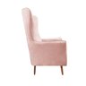 Poltrona Elizabeth Suede Rosa Bebe - Dominic Decor - 2