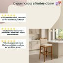 Ver imagem 6 de Kit 3 Banquetas Alta Cozinha Gourmet Conforto Suede:Suede Bege