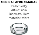 Ver imagem 2 de Cinzeiro de Vidro Transparente Redondo para Bar Hotel Casa