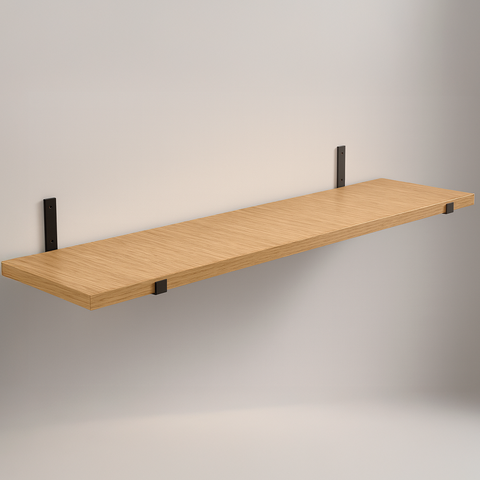 4 Prateleira Industrial Suspensa 100cm Suporte Mão Francesa