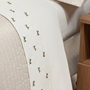 Ver imagem 2 de Roupa de Cama Casal Ellora 200 Fios 100% Algodão 04 Peças - Palha