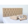 Cabeceira Casal Estofada De 1,40m X 50cm Areia Promocional - 1