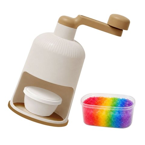 Maquina de Raspadinha Triturador de Gelo Manual Portatil Geladinho Refrescante Moedor Processador Di
