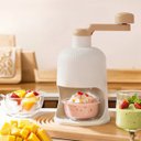 Ver imagem 3 de Maquina de Raspadinha Triturador de Gelo Manual Portatil Geladinho Refrescante Moedor Processador Di