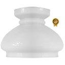 Ver imagem 1 de Cupula de Vidro Liso Leitoso 16,5 para Lustre e Candelabro
