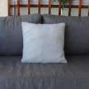 Ver imagem 2 de Capa Almofada Pelúcia Paris Pelo Baixo 40x40cm Antialérgica: Branco