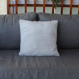 Capa Almofada Pelúcia Paris Pelo Baixo 40x40cm Antialérgica: Branco - 2