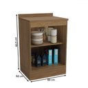 Ver imagem 4 de Balcão de Cozinha 60 Cm Isabel 1 Porta Nogueira/fendi - Kappesberg