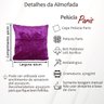 Capa Almofada Pelúcia Paris Pelo Baixo 40x40cm Antialérgica: Marrom - 2