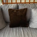 Ver imagem 1 de Capa Almofada Pelúcia Paris Pelo Baixo 40x40cm Antialérgica: Marrom