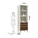 Ver imagem 2 de Paneleiro 70cm 2 Portas 2 Gavetas 1 Gavetão Lis Luciane Móveis